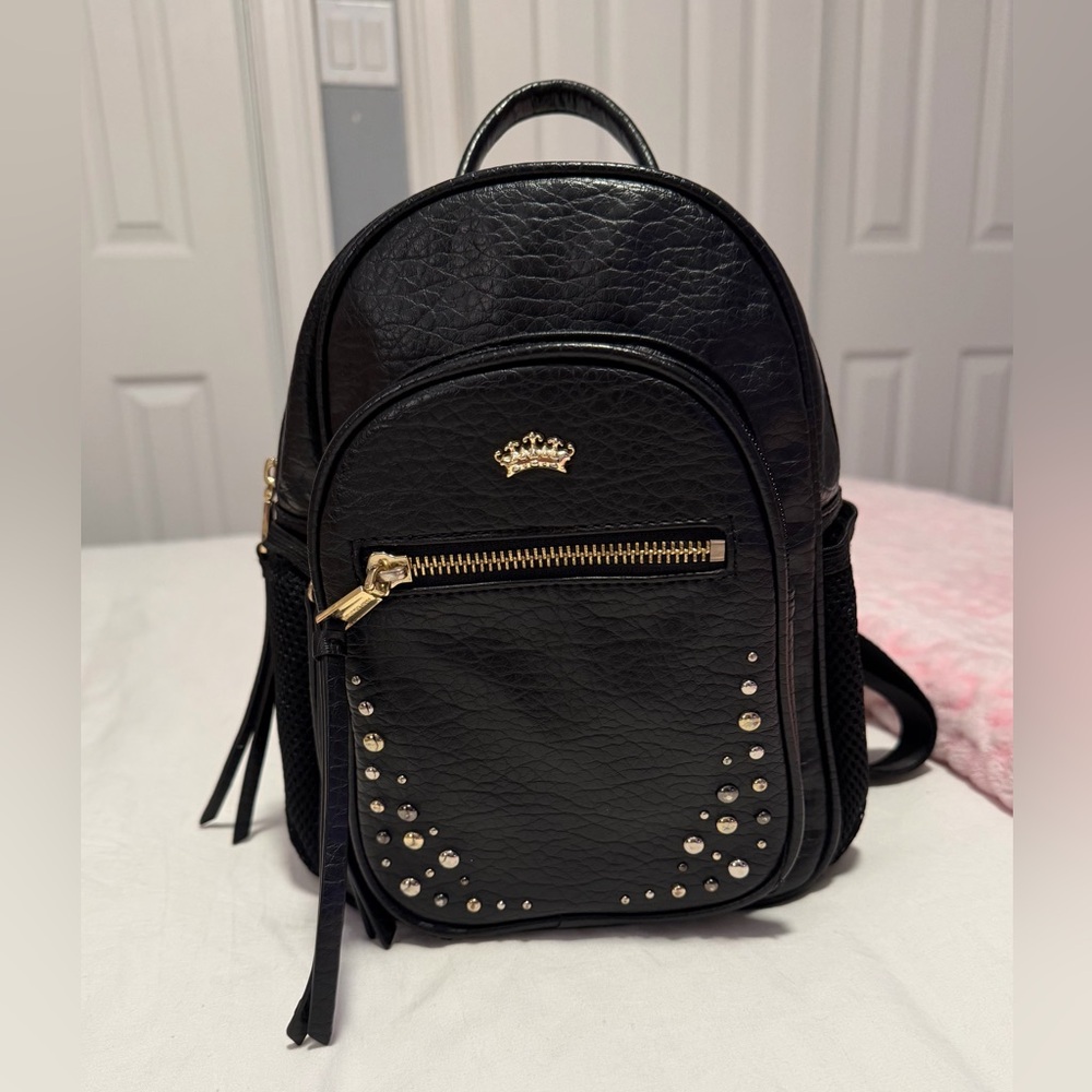 Juicy Couture Black Backpack Small Studded